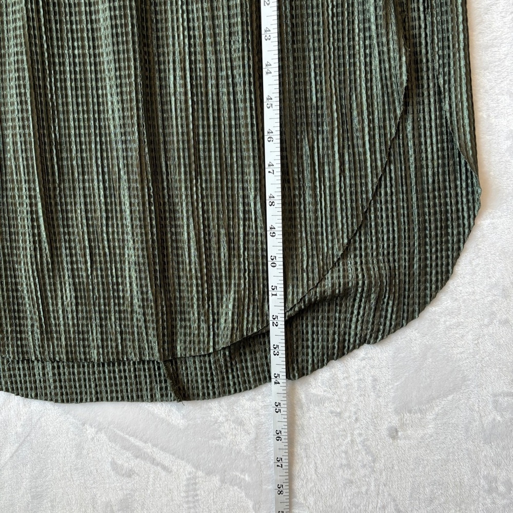 SABINA MUSAYEV Anthropologie Olive Green Sheath Slit Tee Shirt‎ Midi Dress large - Picture 6 of 14